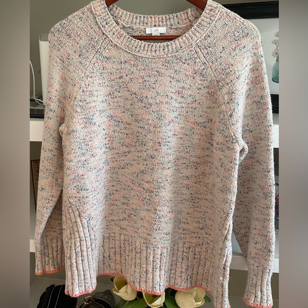 J. Jill Speckled Confetti Sweater Sz M